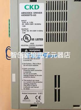 CKD伺服系统马达控制器 AX9000TS-UO AX4009TS-DM04-UO现货