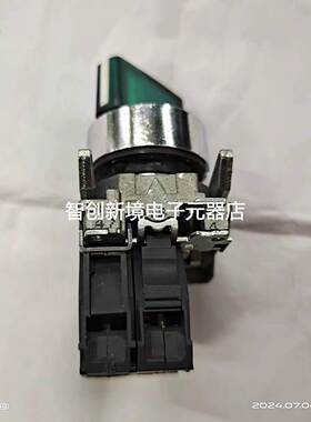 施耐德带灯选择开关绿色220V XB4BK123M5 ZB4BW0M35 + ZB4BK1233
