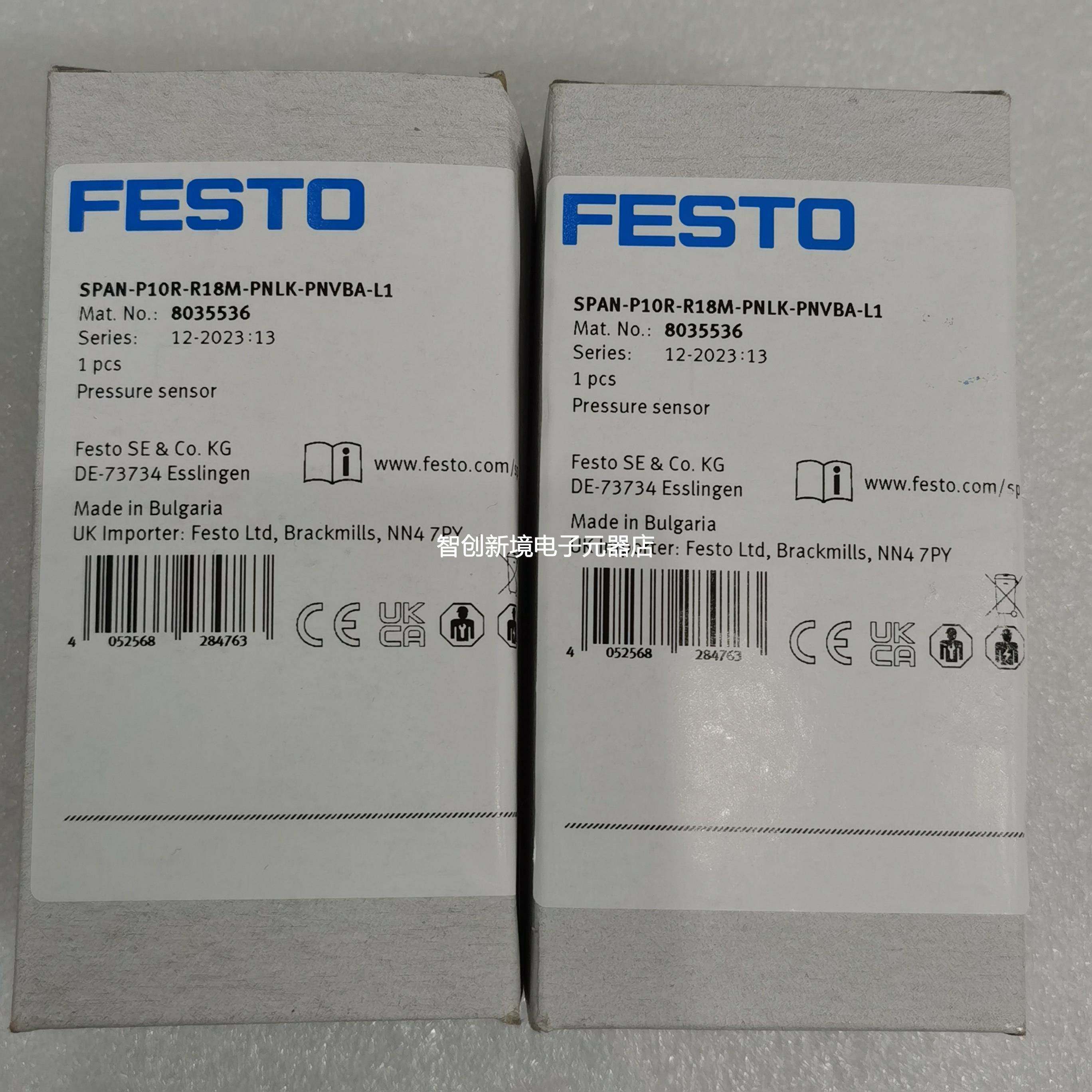 FESTTO SPAN-P10R-R18M-PNLK-PNVBA-L1 8035536 压力传感器 现货