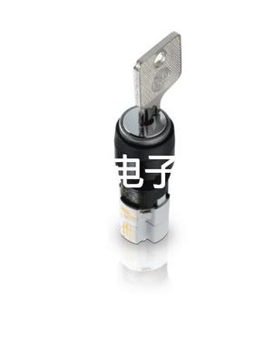 RAFI钥匙开关LUMOTAST 75 IP40 带锁 90度1.15.108黑色圆形孔径16