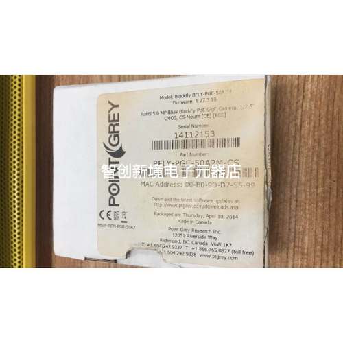全新正品Pointgrey/灰点工业相机500万黑白BFLY-PGE-50A2M-CS议价