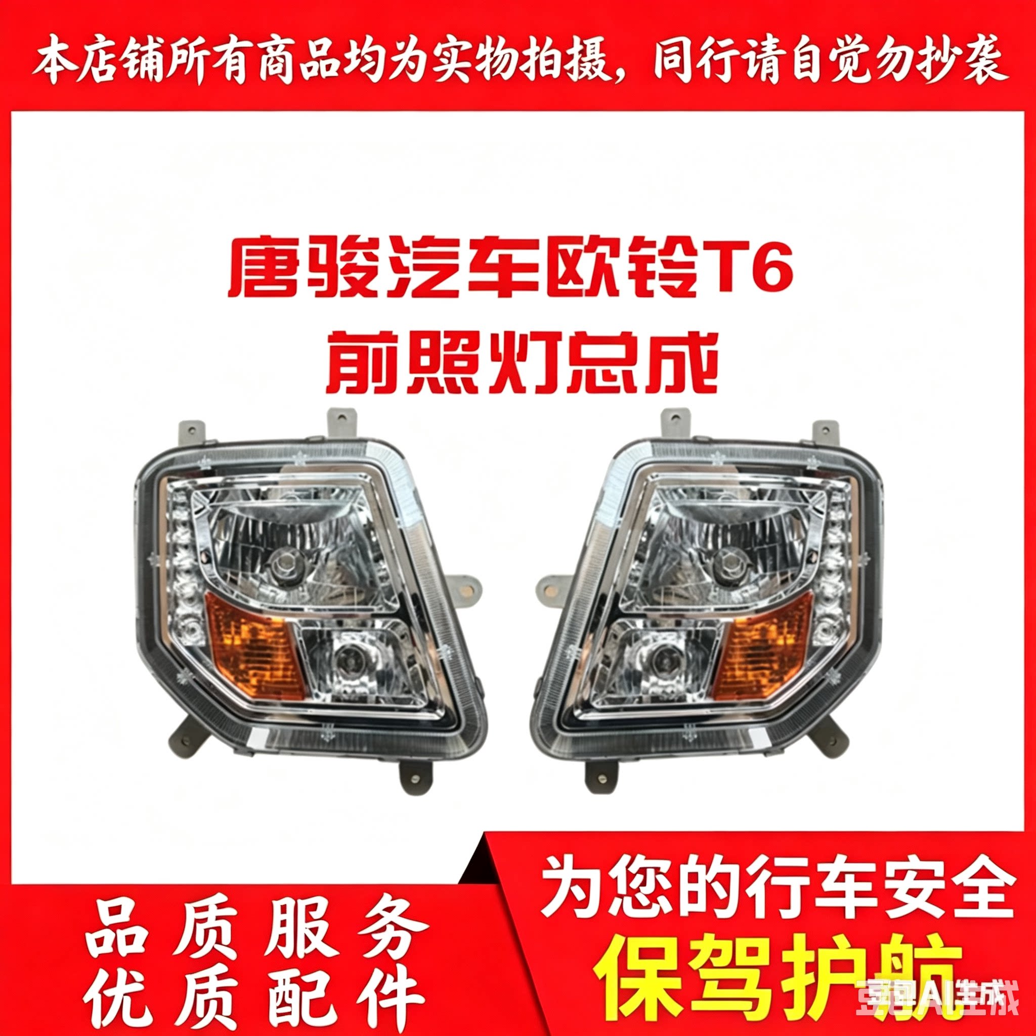 配套前大灯欧铃T6特价款配套优质