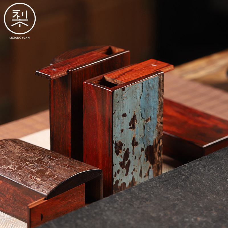 梨香院拆房老料烟盒收纳粗中细支印度小叶紫檀檀香紫檀放香烟盒子