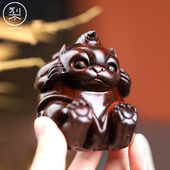 梨香院萌宠瑞兽谛听大手把件四不像印度小叶紫檀盘玩摆件檀香紫檀