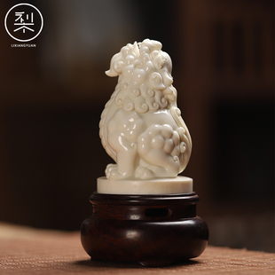 梨香院望天吼貔貅香炉手工雕刻鹿角底座印度小叶紫檀盘香桌面点香