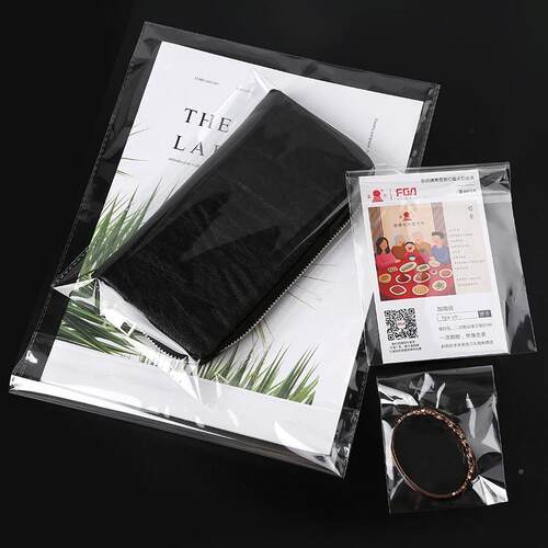 工厂现货1op8p袋1*不干胶自粘L透明108塑料服装包装袋可印刷OGO