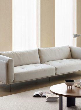 北欧奶油色沙发CHEL科技布布艺沙发表情意式客厅简约现代小户型