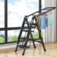 梯子晾衣架两用人字梯楼梯加厚家用折叠室内多功能落地二合一