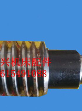 磨床配件M7475B立磨21-304蜗杆M3单头螺纹长度196MM配45齿涡杆