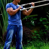 罗跃飞健身器材臂力器臂力棒拉力器胸腹二三头 多功能压力训练器