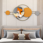 新款 饰画壁饰 金属壁卧室床头挂画立体玄关餐厅墙面晶瓷组合装