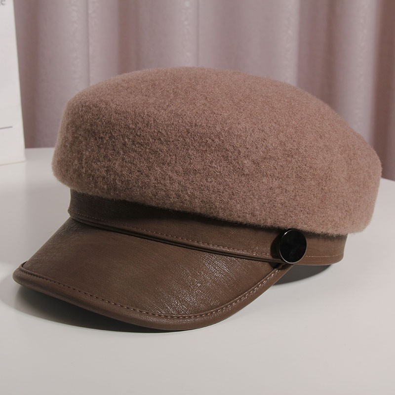 韩系羊毛呢鸭舌贝雷帽女秋冬英伦高级感网红气质小香八角报童帽子,服饰配件/皮带/帽子/围巾,帽子,淘宝优惠券,粉丝福利购,淘宝优惠卷