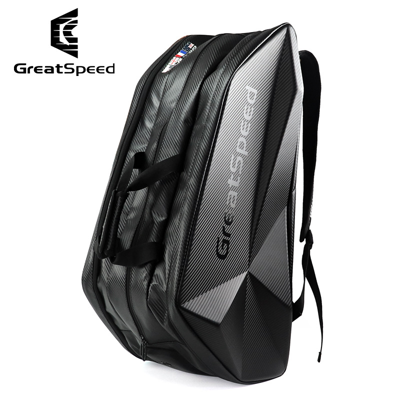 greatspeed四大满贯9支装硬壳网球包羽毛球包单肩双肩独立鞋仓