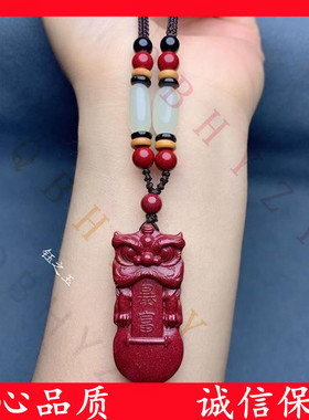 国潮醒狮吊坠男女项链新中