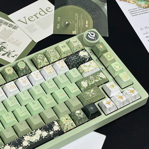 夜占星珠光漆键帽PBT热升华121键