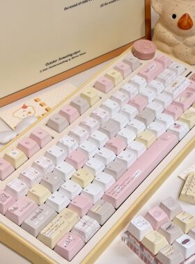 URE元气补给键盘键帽PBT热升华客制化磁轴原厂高度适61/65/75/87