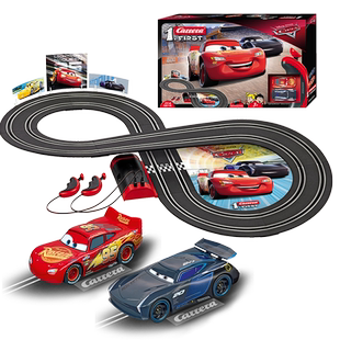 卡雷拉轨道赛车男孩童路轨遥控儿童赛道玩具麦昆黑风暴汽车总动员