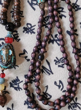 木质复古新中式国风项链