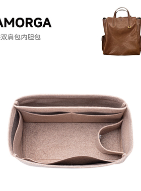 SAMORGA适用于山下崧循迹双肩包小大号羊毛毡内胆包韩国进口收纳