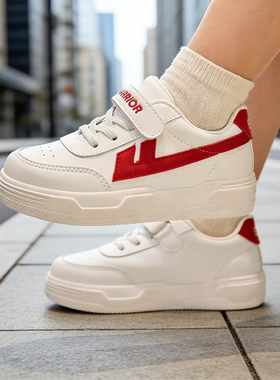 回力校鞋四季小学生防水耐脏白色校鞋女童防滑运动鞋男童跑步板鞋