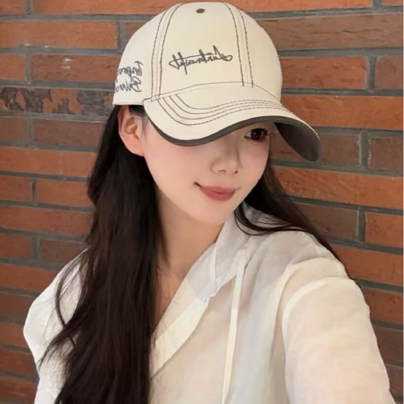 C98硬顶加大时尚百搭加深宽帽檐大头围男女同款帽子显脸小棒球帽