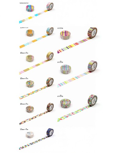mt和纸胶带基础款格纹30cm分装