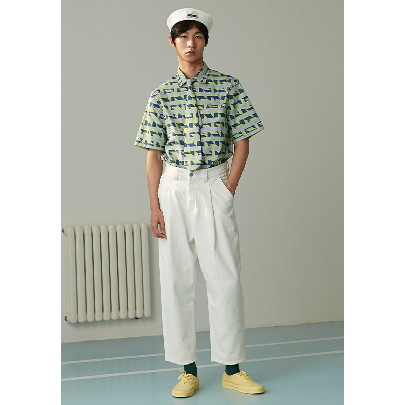 MIXSEVEN男装夏季复古紫色宽松休闲裤锥形小脚裤牛仔直筒男九分裤在类目 男装, 休闲裤中 - 来自Buy2taobao.com提供专业的淘宝代购服务