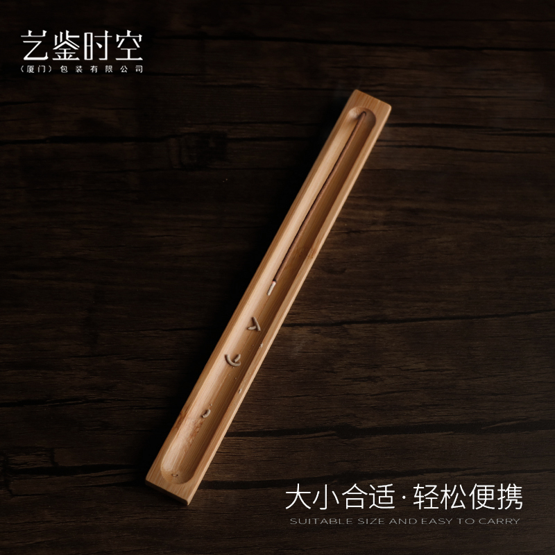 楠竹线香香插香座檀香卧香炉沉香檀香盒熏香具香薰炉摆件复古焚香
