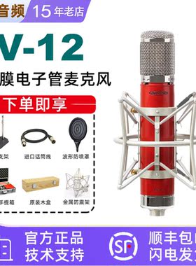 Avantone CV-12 CV12 录音棚电子管麦克风录音/直播唱歌配音话筒