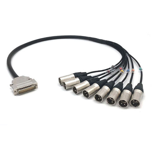 DB25转8卡侬公卡农母佳耐美音频线avid apogee辫子线HDX I/O8x8x8