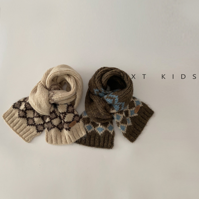 针织围巾韩版保暖护脖复古色系