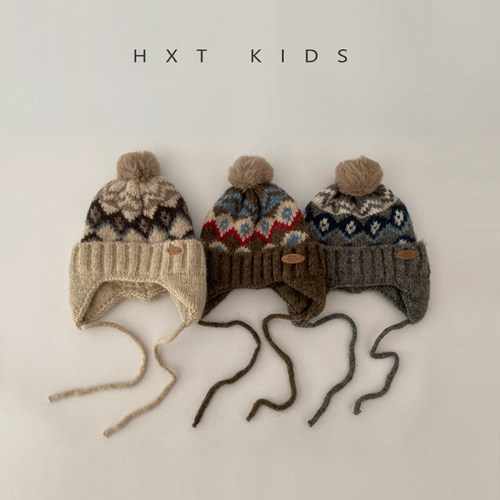 针织护耳帽柔软保暖护耳费儿岛风