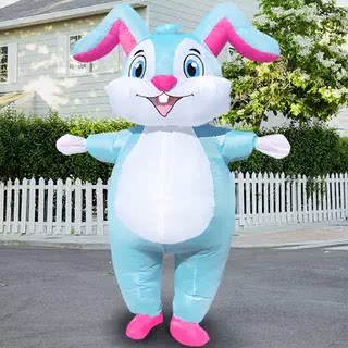 充气兔子卡通人偶服装成人款行走公仔表演道具动漫头套玩偶衣服