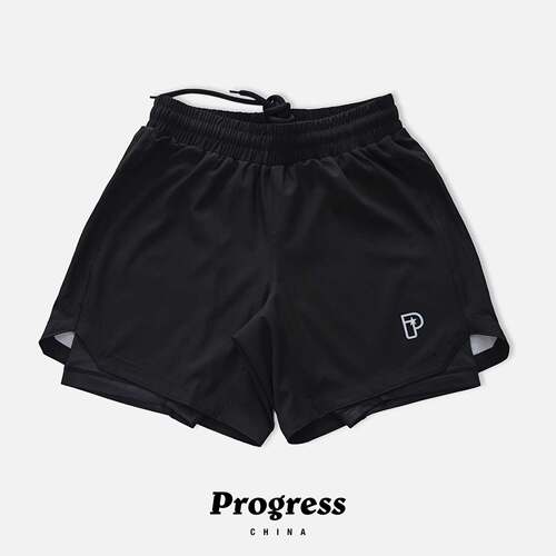 PROGRESS 学院款 双层短裤 无道服BJJ巴西柔术NOGI 官方直营