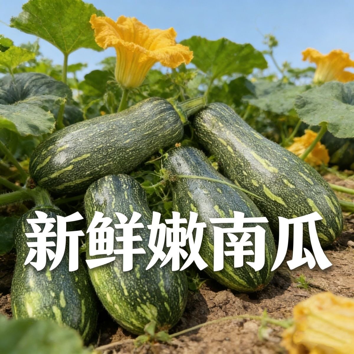 云南现摘嫩南瓜新鲜蔬菜倭瓜菜花皮南瓜炒菜包子馅醋溜小南瓜