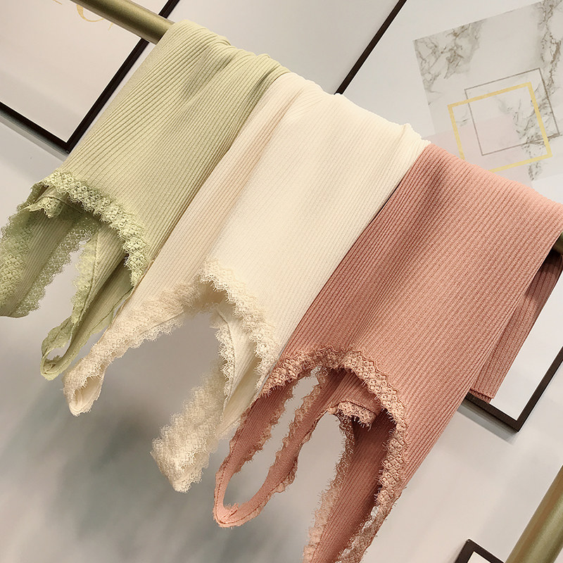 U 자형 낮은 라운드 넥 레이스 조끼 여성 여름 섹시한 다목적 솔리드 컬러 간단한 소녀 아이스 실크 니트 민소매 바닥 셔츠