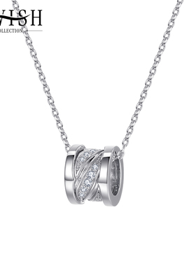 AWISH小蛮腰项链S925银项链吊坠