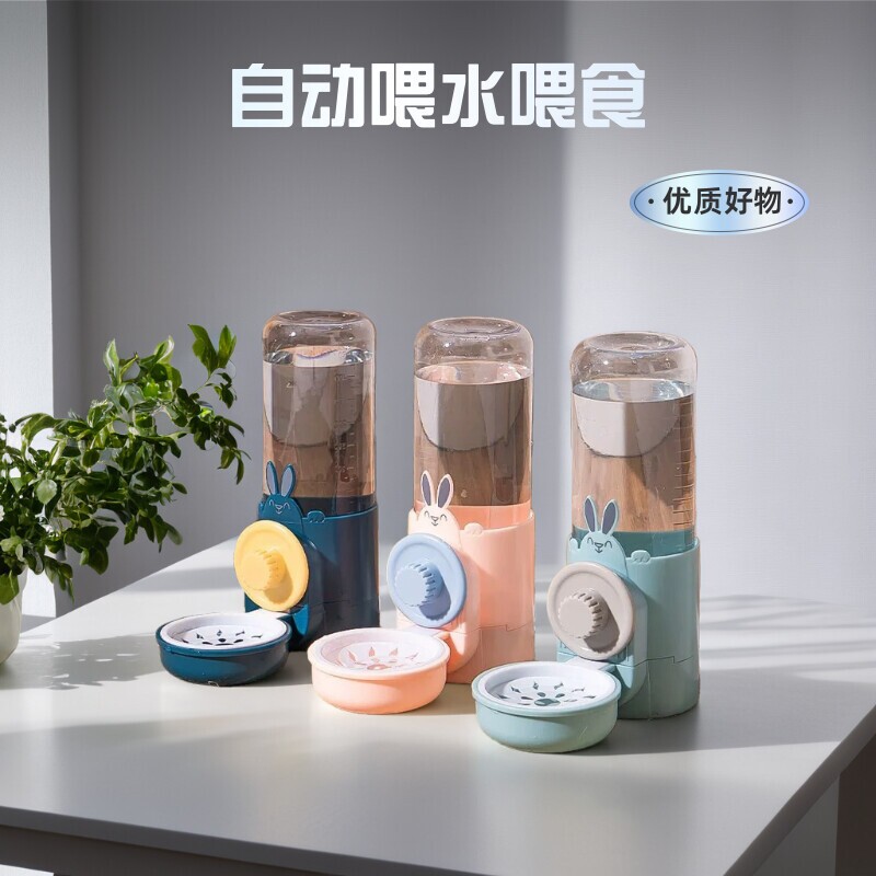 猫咪挂式饮水机超大容量狗狗喝水猫狗碗/慢食碗