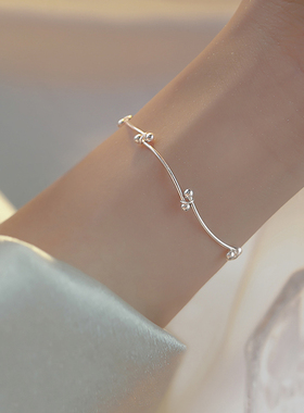 S925纯银转运珠子手链2025年新款女高档气质ins小众设计生日礼物