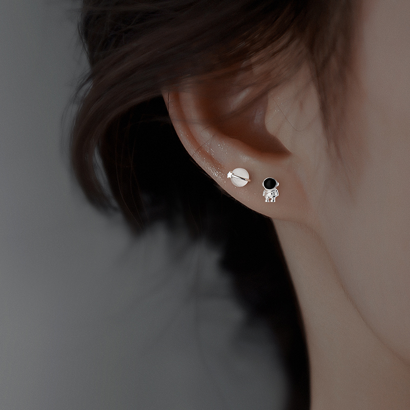 chomelkinsey925银宇航员耳钉