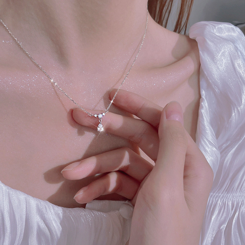 chomelkinseyS925银水滴锆石女