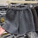 韩系复古麻花时髦五分休闲短裤 潮 高腰加厚显瘦靴裤 女2025冬季 新款