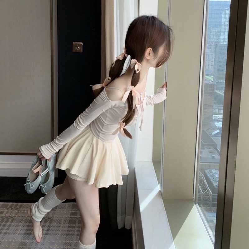 短裙a型芭蕾风半身短裙裤