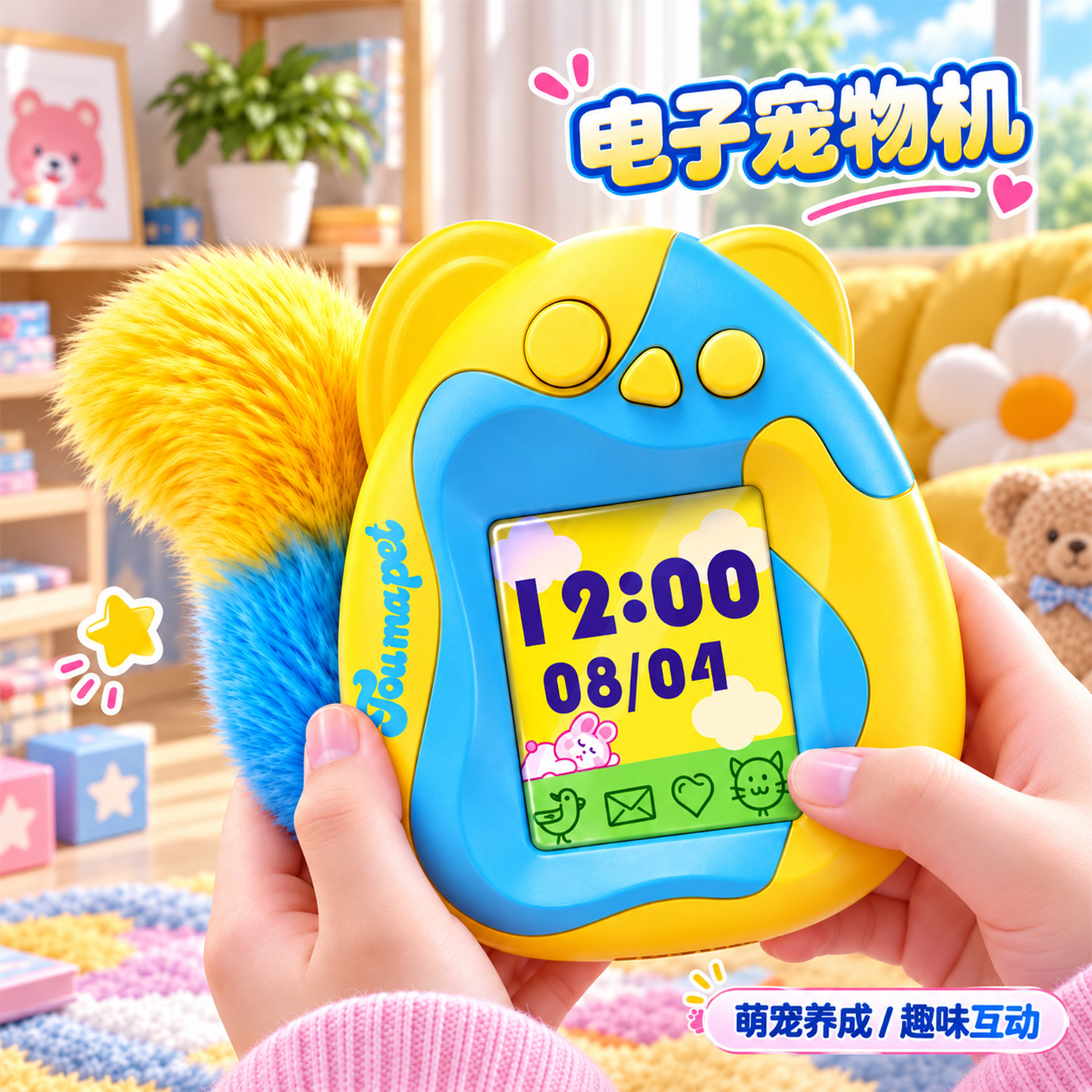 彩屏掌上宠物机益智养宠2026新款