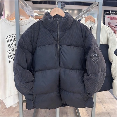 安德玛男子运动休闲灯芯绒羽绒服