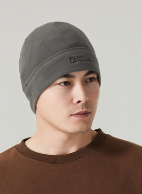 狼爪Jack Wolfskin抓绒帽秋冬户外保暖帽子 1909852-6945