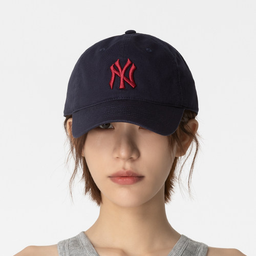 MLB正品纽约洋基深海军蓝软顶帽