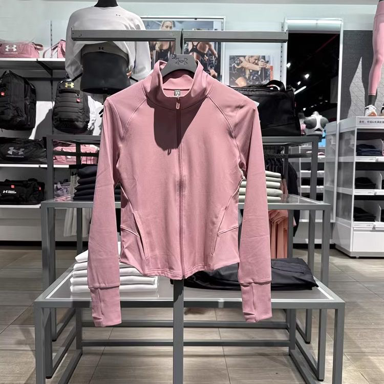 安德玛 UA Meridian女春夏速干透气运动长袖修身外套 1379157