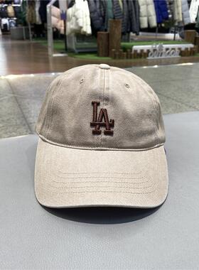 MLB男女情侣鸭舌帽透气舒适软顶休闲帽简约时尚运动帽3ACPVV14N