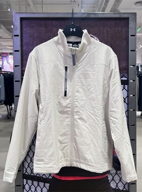 安德玛UnderArmour男秋季高尔夫休闲夹克保暖立领轻奢外套1379721